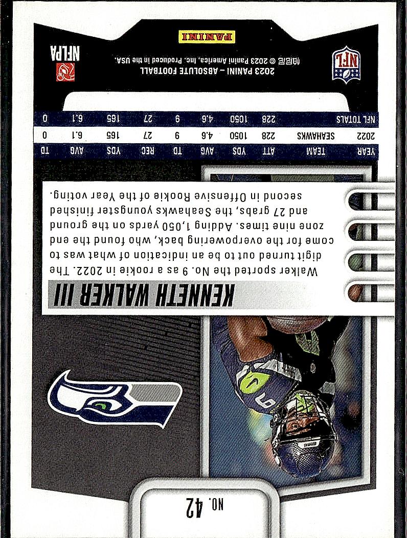 2023 Panini Absolute #42 Kenneth Walker III Retail