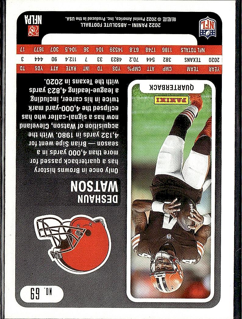 2022 Panini Absolute - Retail #69 Deshaun Watson
