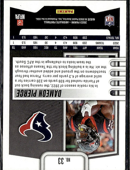 2023 Panini Absolute #33 Dameon Pierce Retail