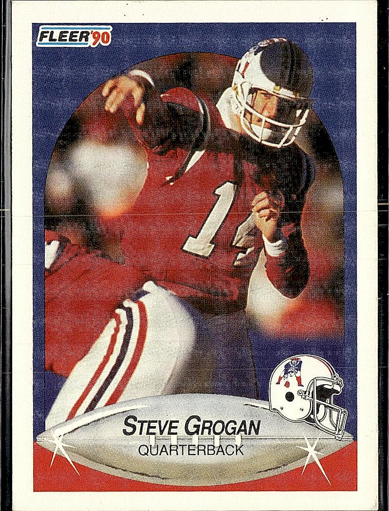 1990 Fleer #319 Steve Grogan