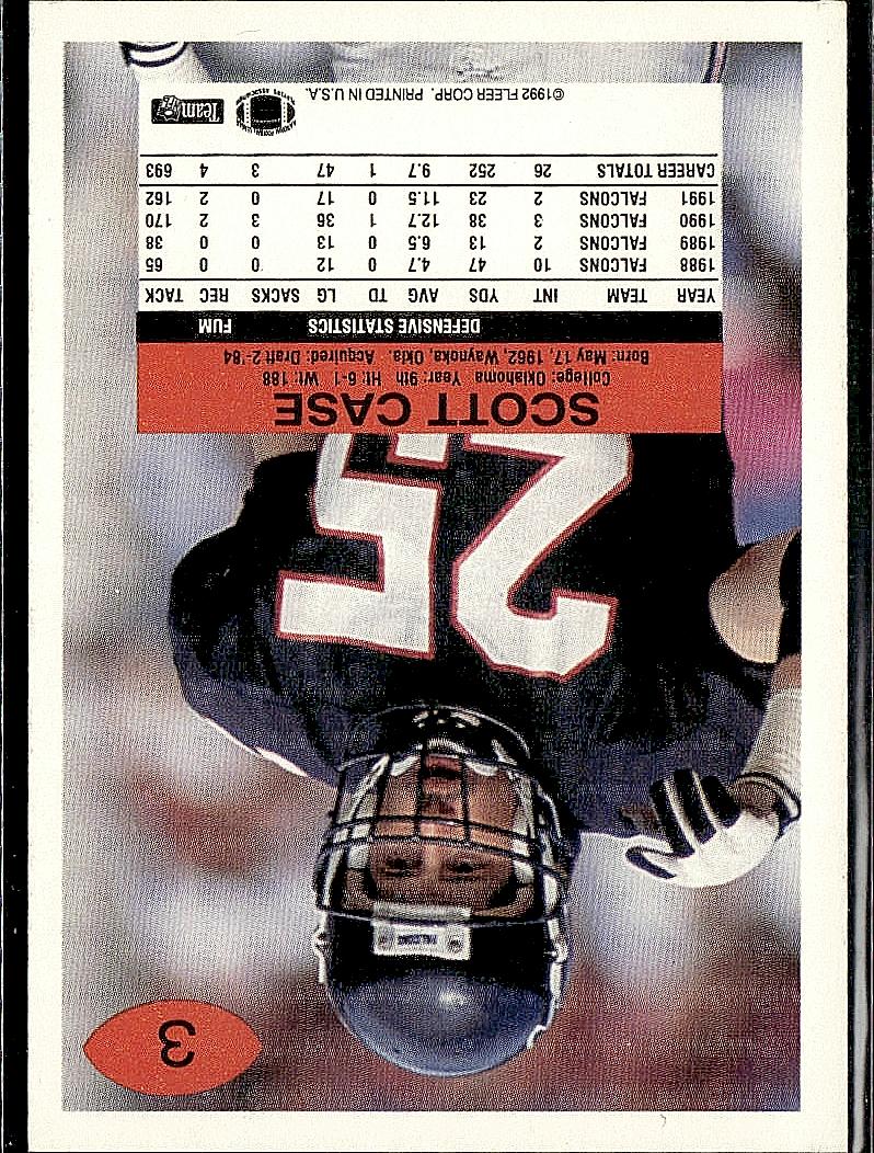 1992 Fleer #3 Scott Case