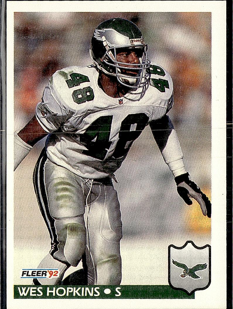 1992 Fleer #319 Wes Hopkins