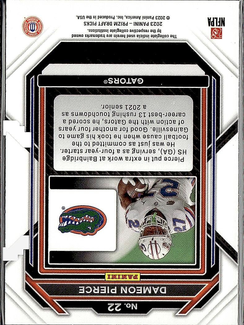 2023 Panini Prizm Draft Picks #22 Dameon Pierce