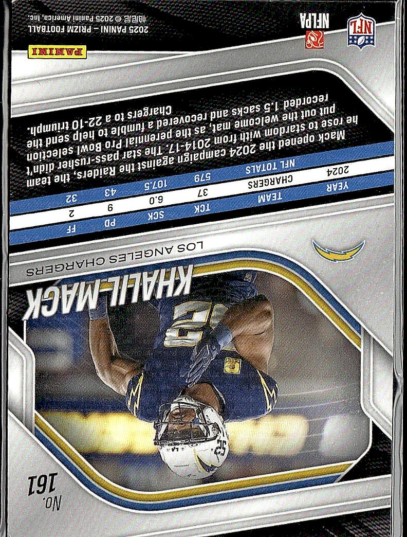 2025 Panini Prizm #161 Khalil Mack