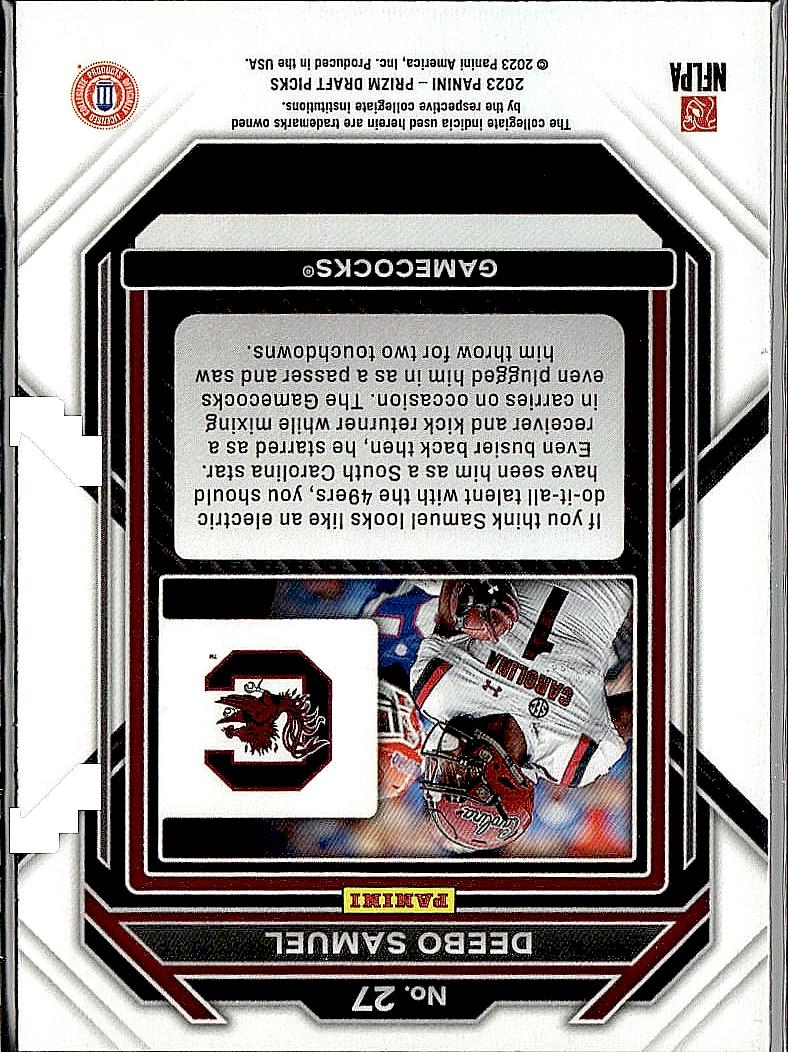 2023 Panini Prizm Draft Picks #27 Deebo Samuel