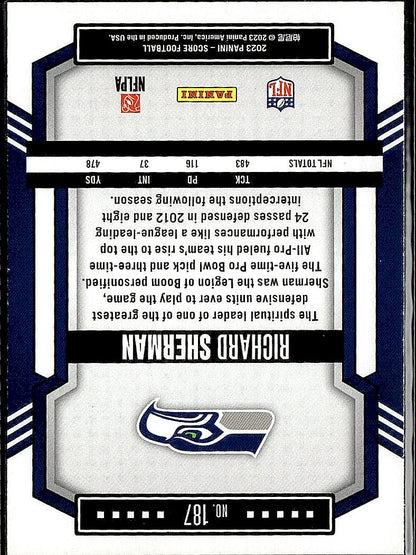 2023 Score #187 Richard Sherman