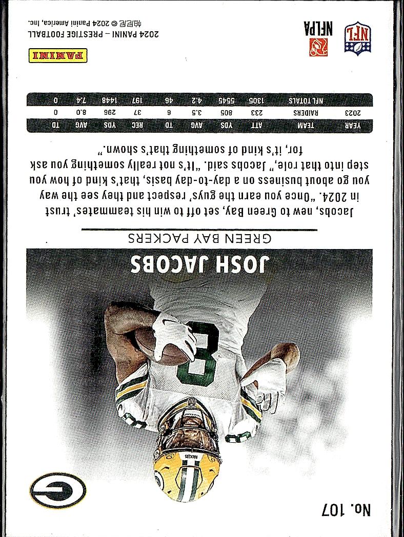 2024 Panini Prestige #107 Josh Jacobs