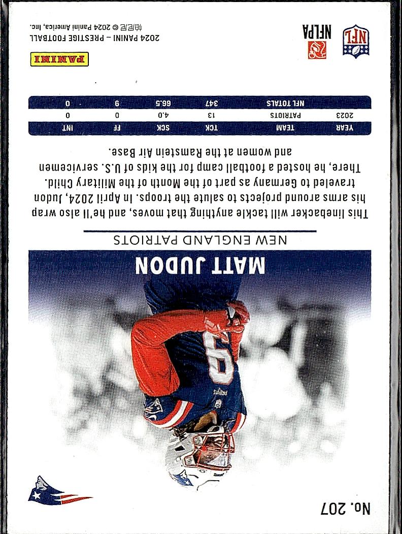2024 Panini Prestige #207 Matt Judon