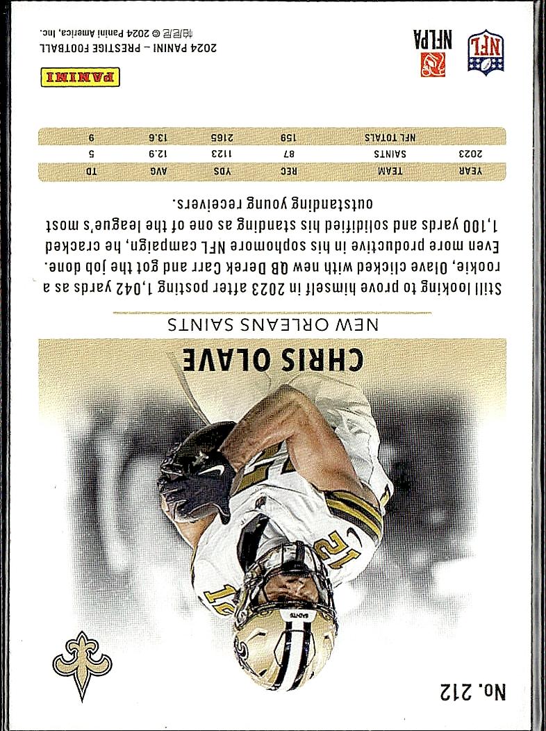2024 Panini Prestige #212 Chris Olave