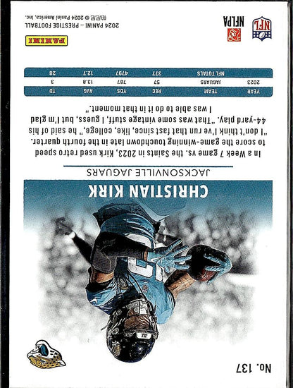 2024 Panini Prestige #137 Christian Kirk