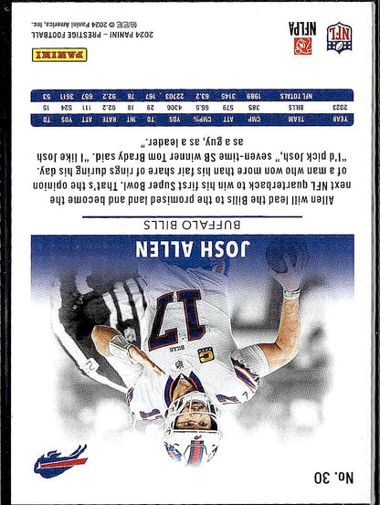 2024 Panini Prestige #30 Josh Allen