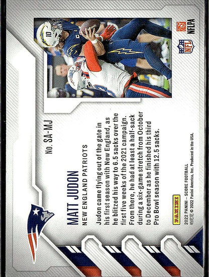 2022 Score #SA-MJ Matt Judon Sack Attack