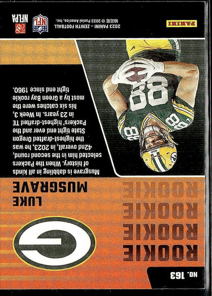 2023 Panini Zenith #163 Luke Musgrave