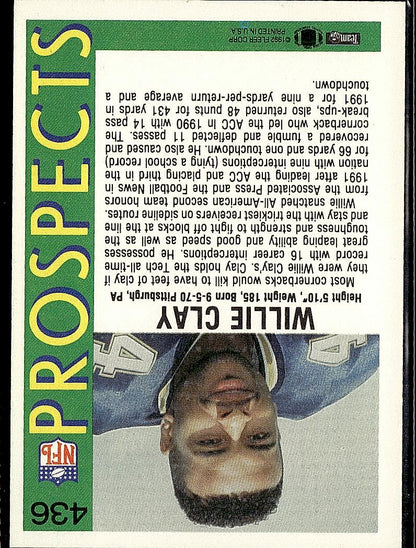 1992 Fleer #436 Willie Clay