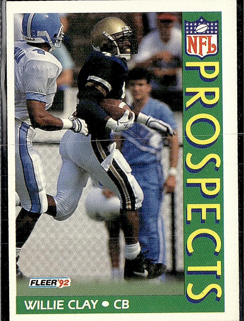 1992 Fleer #436 Willie Clay