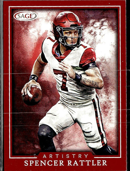 2022 SAGE #ART-SR Spencer Rattler Artistry Red