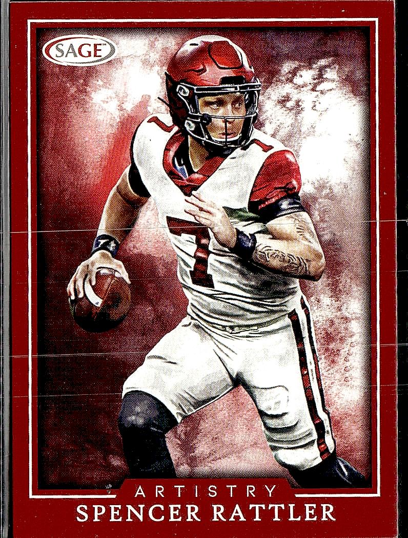 2022 SAGE #ART-SR Spencer Rattler Artistry Red