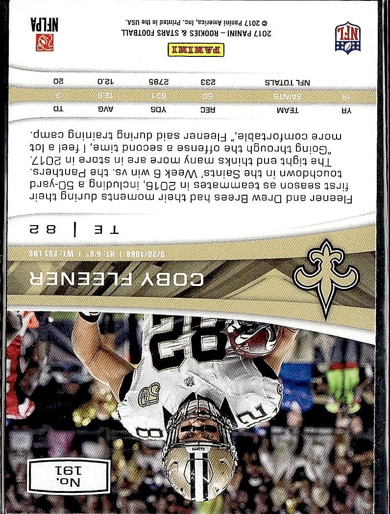 2017 Panini Rookies & Stars #191 Coby Fleener