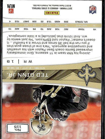 2017 Panini Rookies & Stars #115 Ted Ginn Jr.