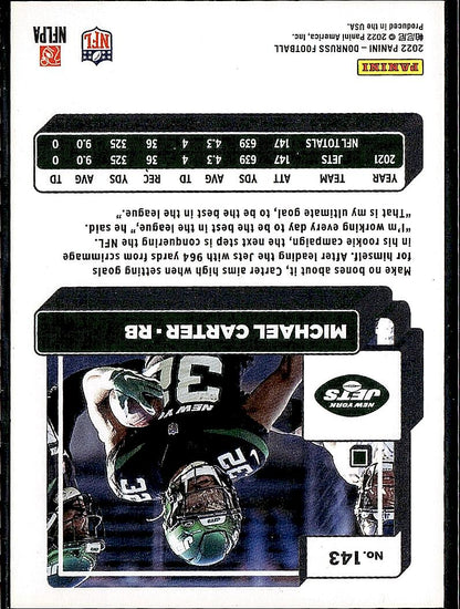 2022 Donruss #143 Michael Carter