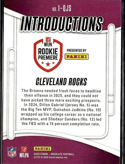 2025 Panini Absolute #I-QJS Cleveland Rocks Introductions