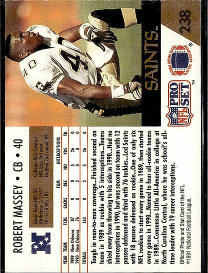 1991 Pro Set FACT Mobil #238 Robert Massey