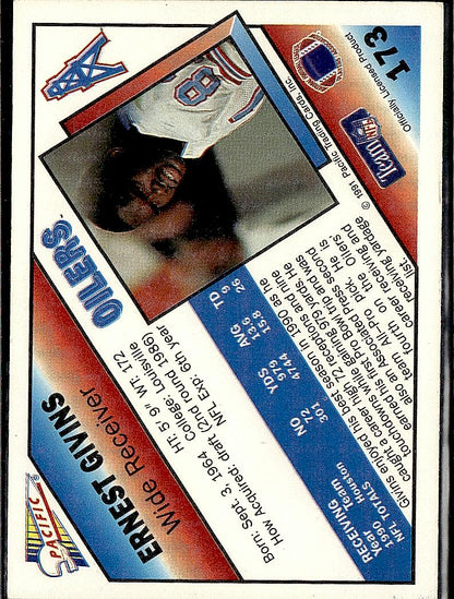 1991 Pacific #173 Ernest Givins