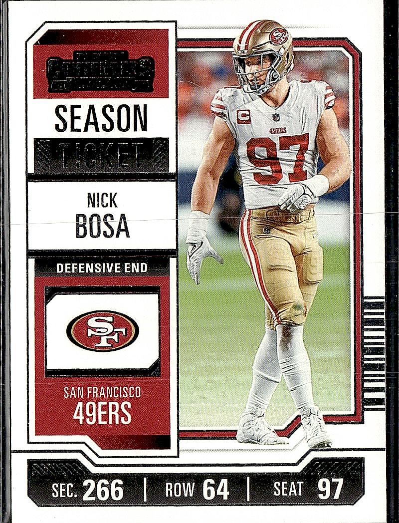 2023 Panini Contenders #88 Nick Bosa