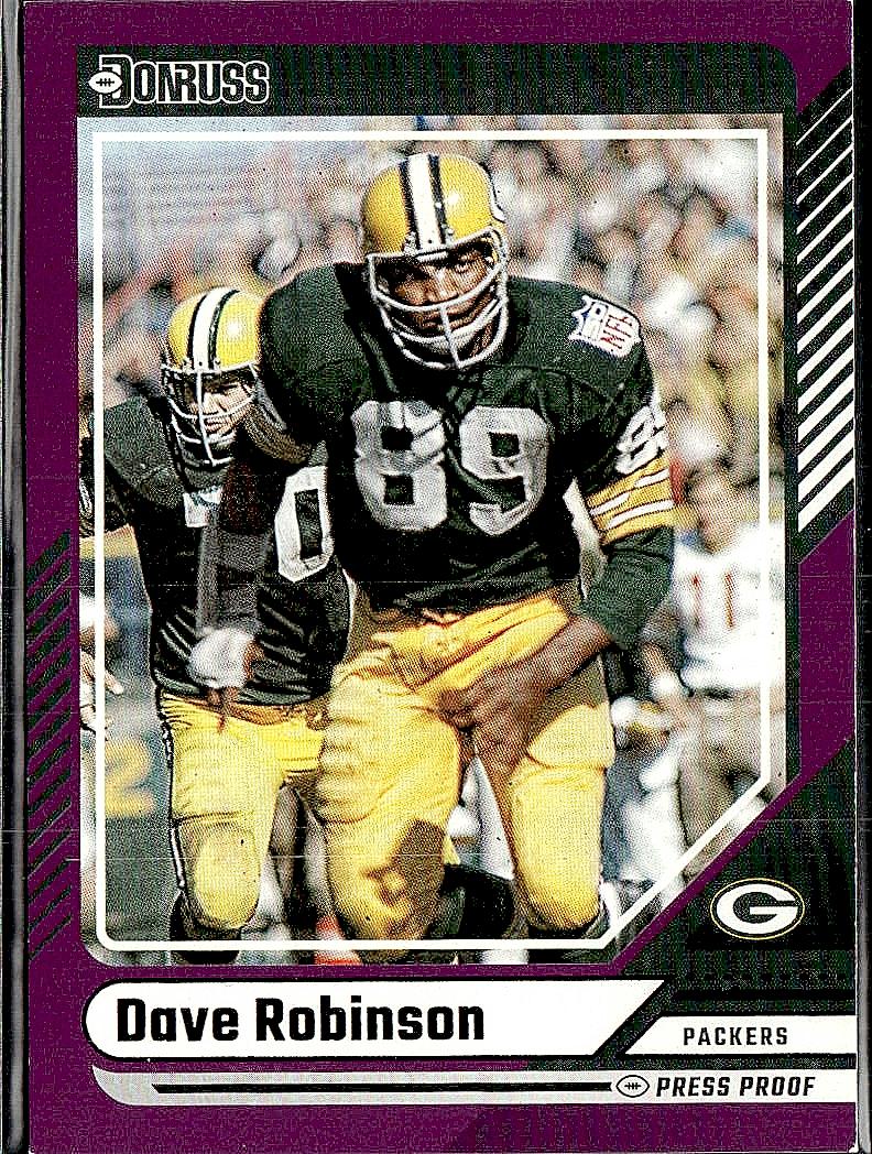 2024 Donruss #192 Dave Robinson Press Proof Purple