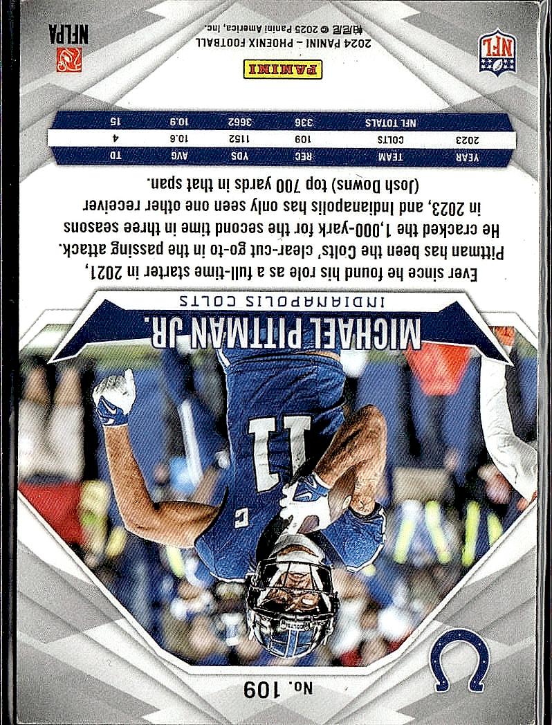 2024 Panini Phoenix #109 Michael Pittman Jr.