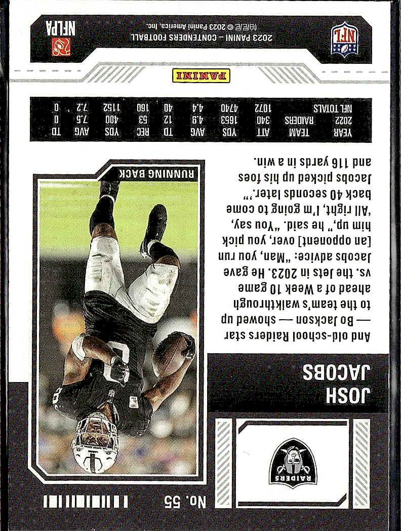 2023 Panini Contenders #55 Josh Jacobs