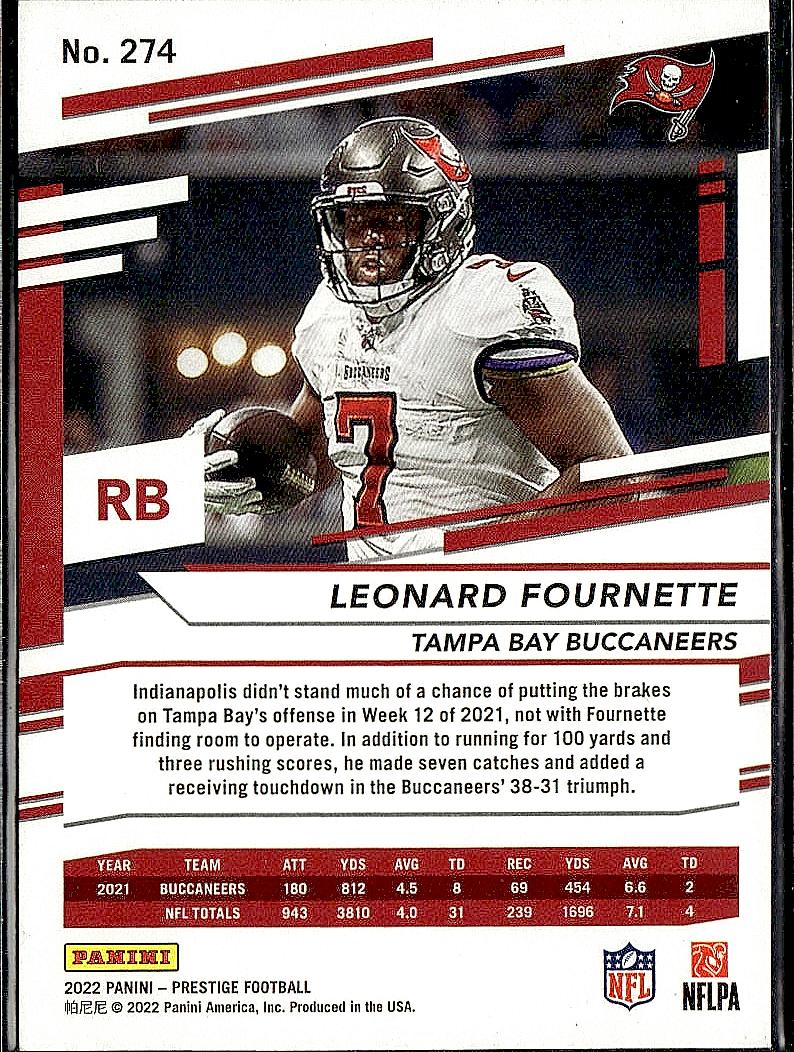 2022 Panini Prestige #274 Leonard Fournette