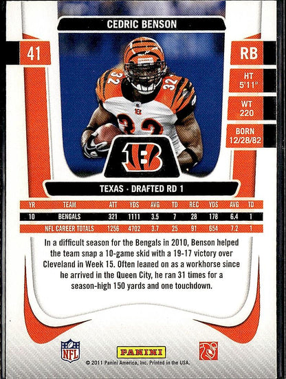 2011 Panini Prestige #41 Cedric Benson