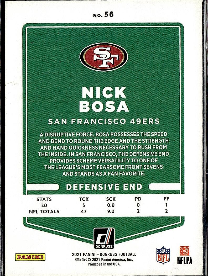 2021 Donruss #56 Nick Bosa