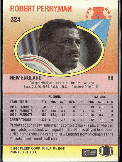 1990 Fleer #324 Bob Perryman