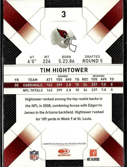 2009 Donruss Limited #3 Tim Hightower