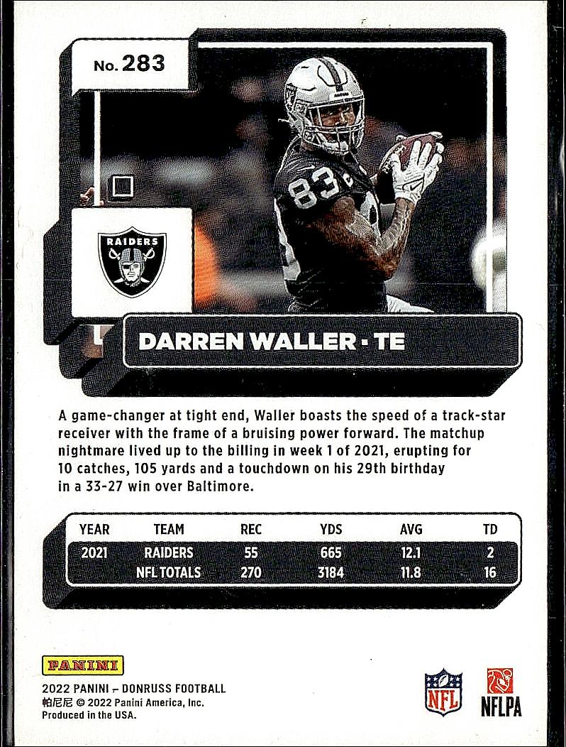 2022 Donruss #283 Darren Waller