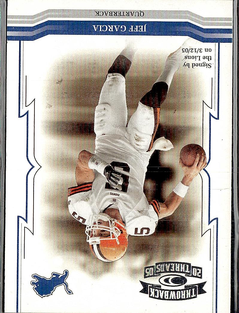 2005 Donruss Throwback Threads #33 Jeff Garcia