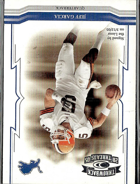 2005 Donruss Throwback Threads #33 Jeff Garcia