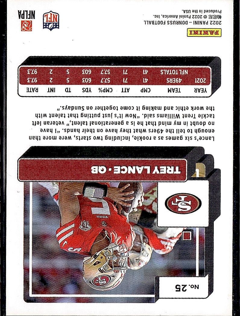 2022 Donruss #25 Trey Lance