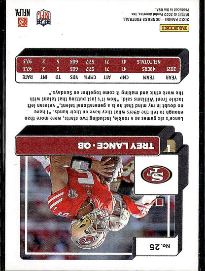 2022 Donruss #25 Trey Lance