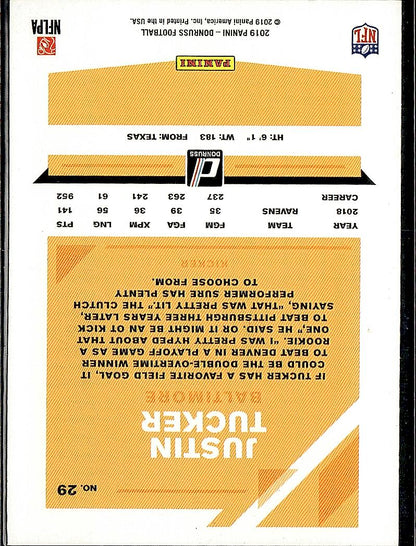 2019 Donruss #29 Justin Tucker