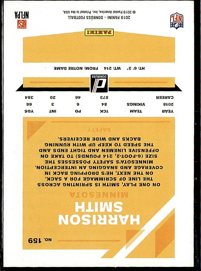 2019 Donruss #159 Harrison Smith