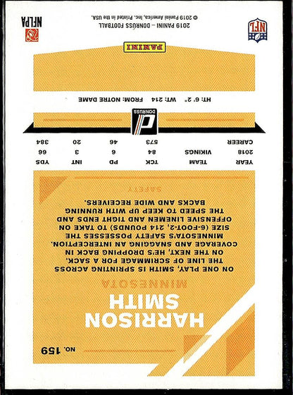 2019 Donruss #159 Harrison Smith