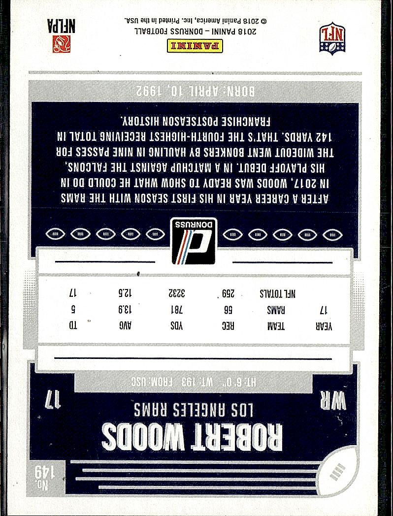 2018 Donruss #149 Robert Woods