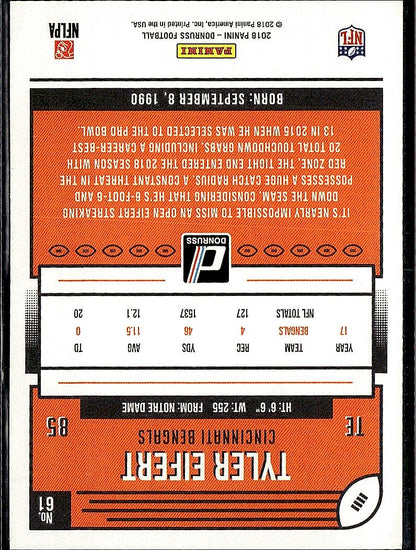 2018 Donruss #61 Tyler Eifert