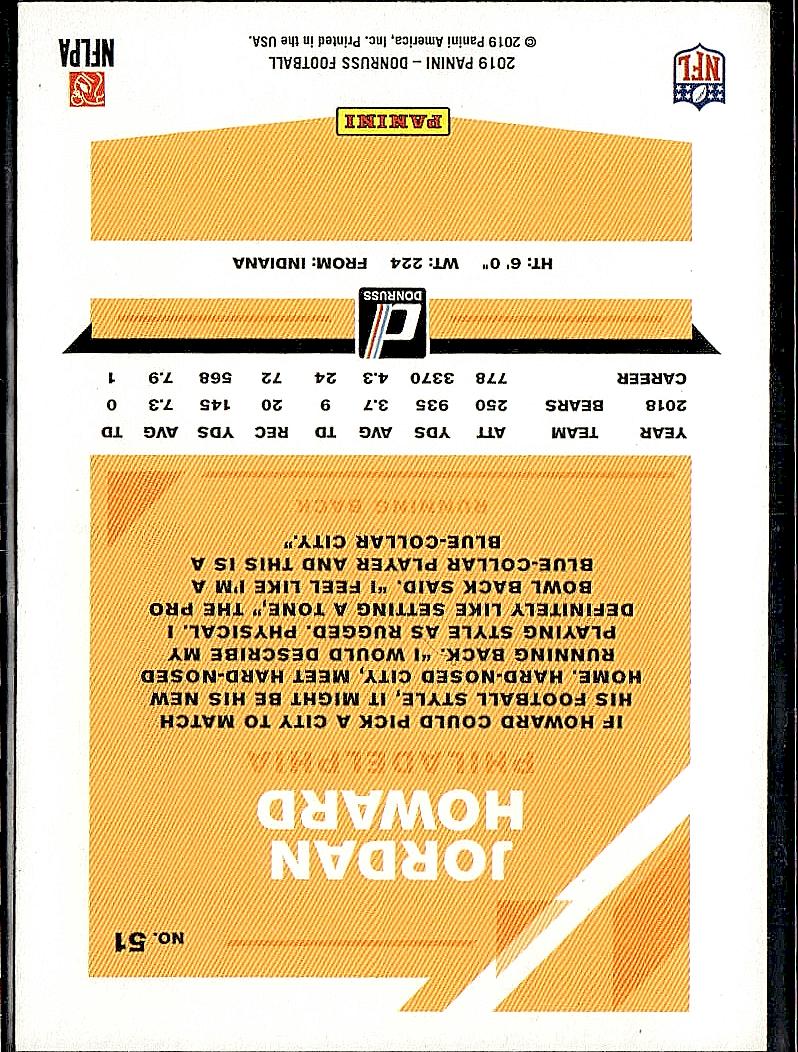 2019 Donruss #51 Jordan Howard