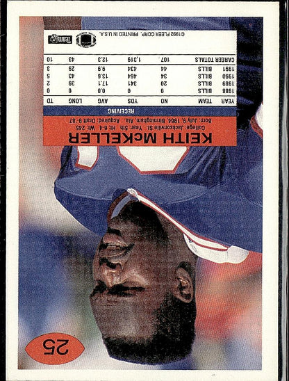 1992 Fleer #25 Keith McKeller