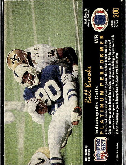 1991 Pro Set Platinum #200 Bill Brooks