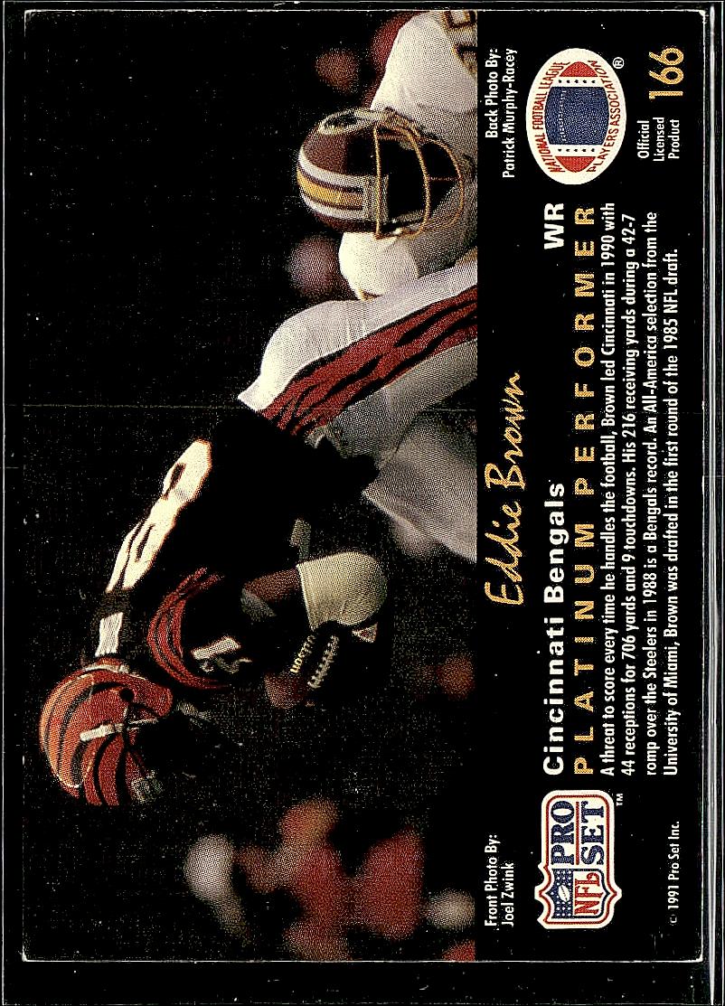 1991 Pro Set Platinum #166 Eddie Brown